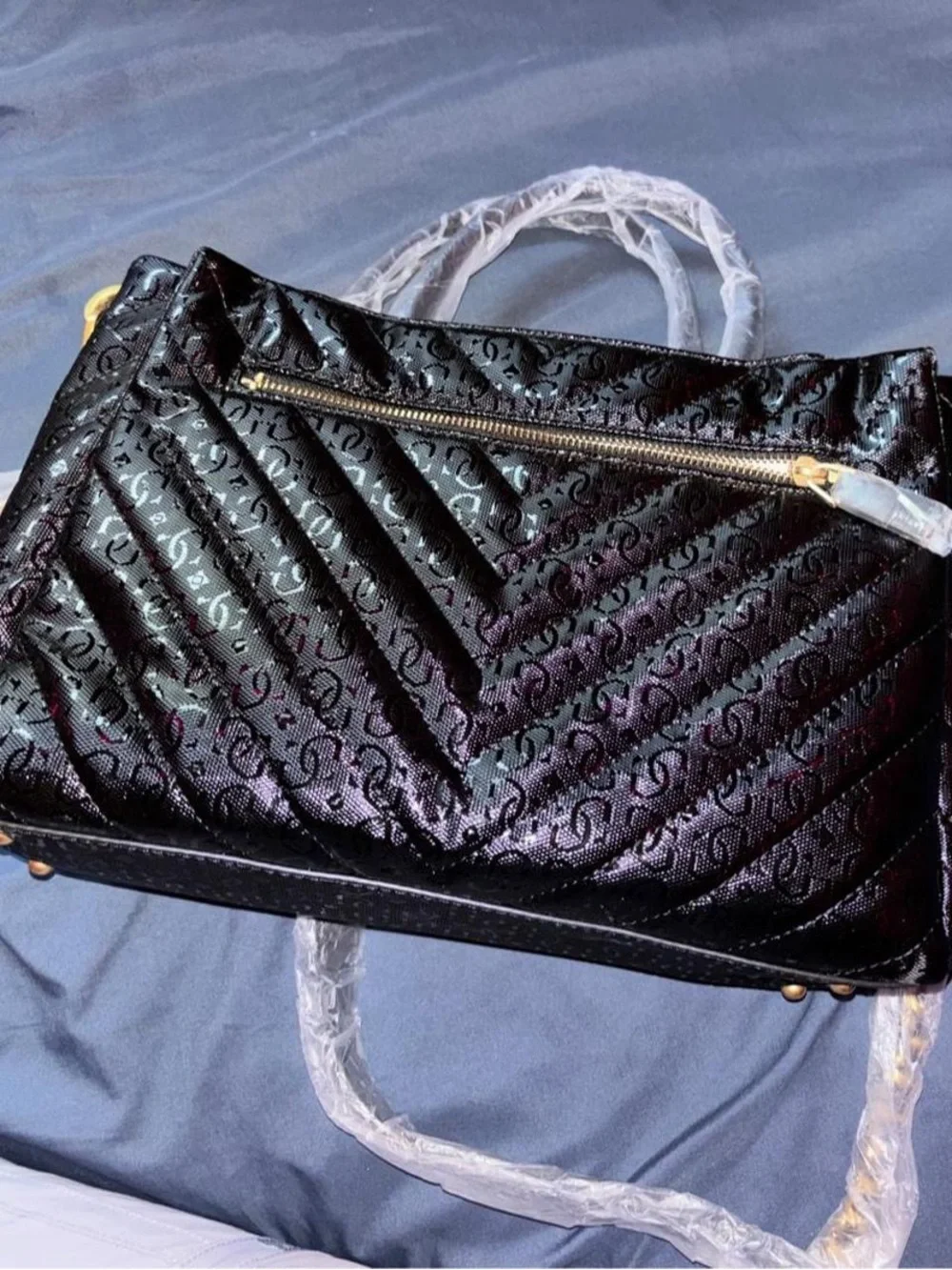 Guess satchel black